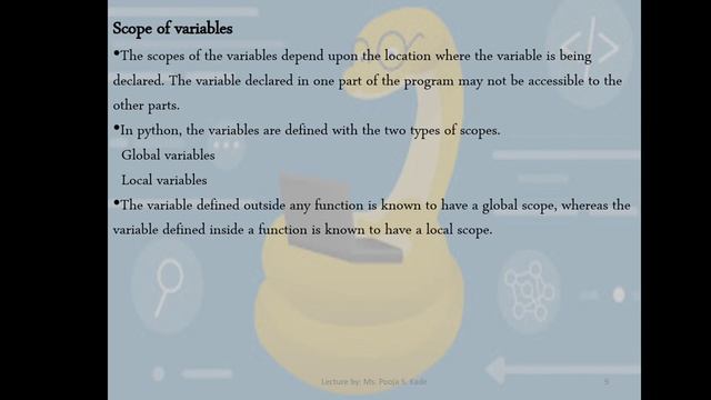 Lecture no 14:- call by reference and scope of variable in Python |Programming with Python смотреть онлайн