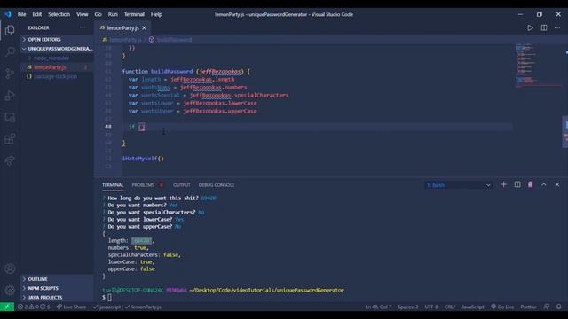 How to Build Javascript Password Generator (No-To-Pro #3) смотреть онлайн