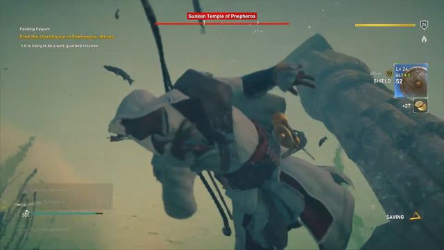 Assassins Creed Origins - Sunken Temple of Pnepheros - Loot Treasure Locations смотреть онлайн