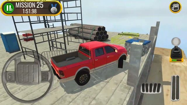 pickup driver battles big rig for lane in construction zone - ANDROID GAMEPLAY смотреть онлайн