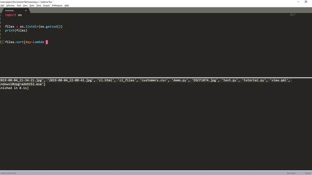 List files of a directory and sort the files by file size in Python смотреть онлайн