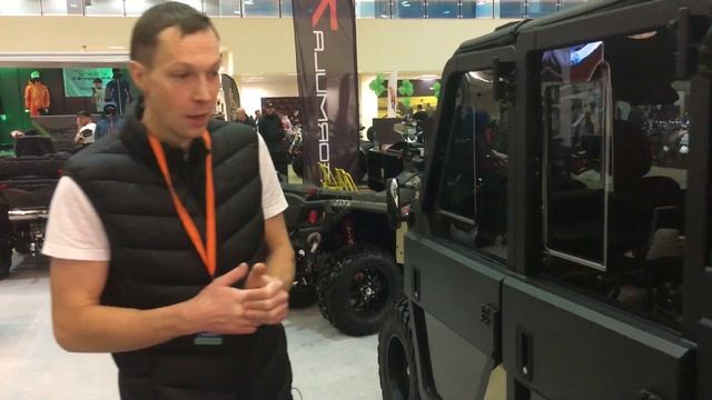 Багги для охоты Odes Desertcross 1000-6 HVAC. Убойная смесь Hummer и BRP Traxter смотреть онлайн