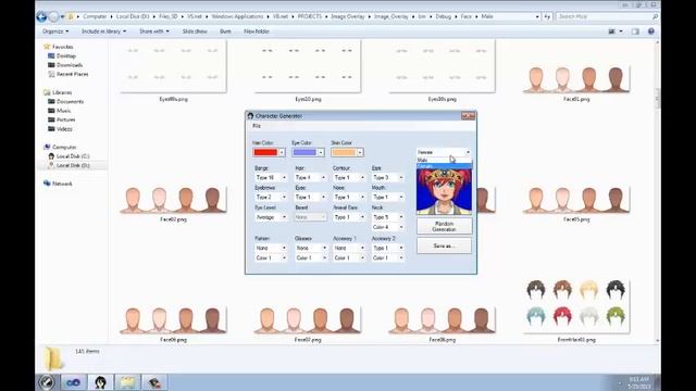 VB/C# Anime Face Generator смотреть онлайн
