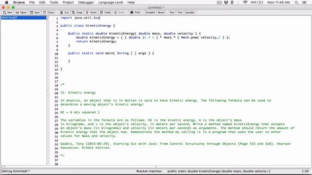 5.12. Kinetic Energy - Java смотреть онлайн