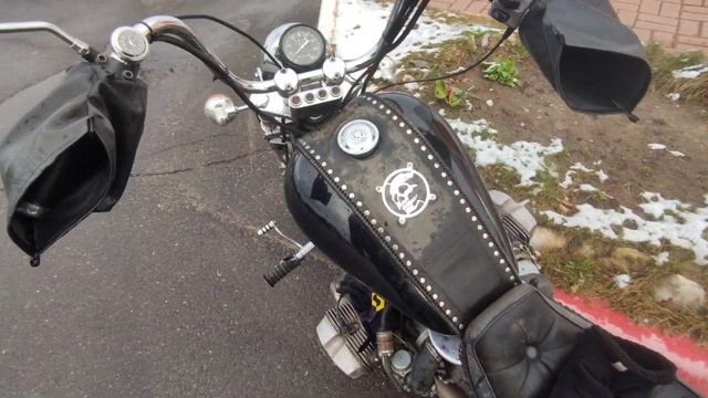 500 км на МОТОЦИКЛЕ в СНЕГОПАД. Попал в ТЮРЬМУ... Экстремальный пробег Wild Wind MC. Урал ВОЛК. смотреть онлайн