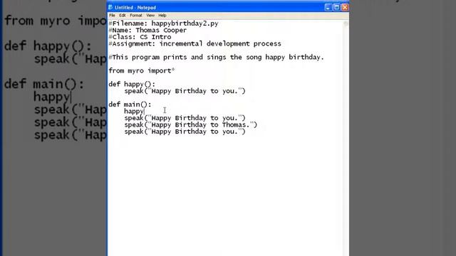 Python Songs and Rhymes Project: Happy Birthday - Part II смотреть онлайн