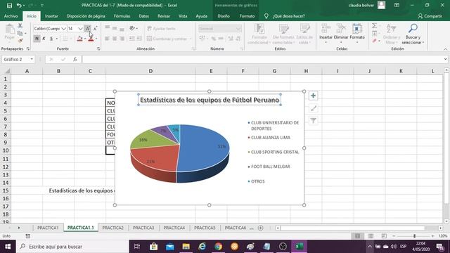 GRÁFICOS CIRCULAR EN 3D EN EXCEL Y ESTILO PORCENTUAL-P1.1 смотреть онлайн