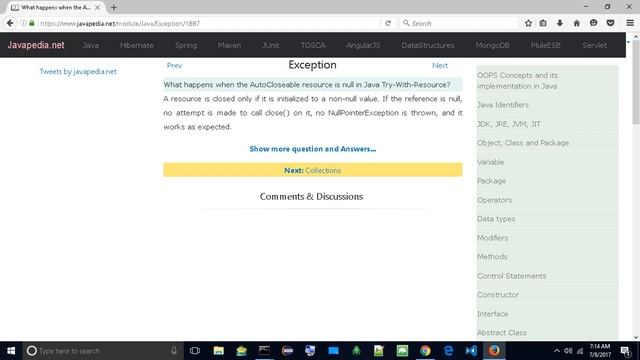 What happens when the AutoCloseable resource is null in Java Try-With-Resource?
| javapedia.net смотреть онлайн