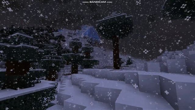 Enjoy the music and the beautiful sunset Minecraft. A beutiful sunset in a snowstorm in Minecraft. смотреть онлайн