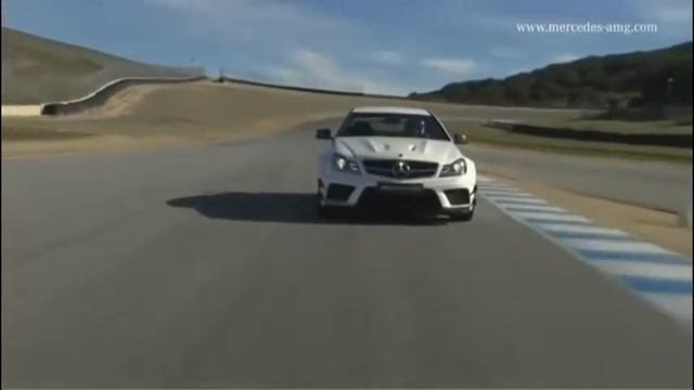 Mercedes C63 AMG Black Series DRIFT Laguna Seca смотреть онлайн