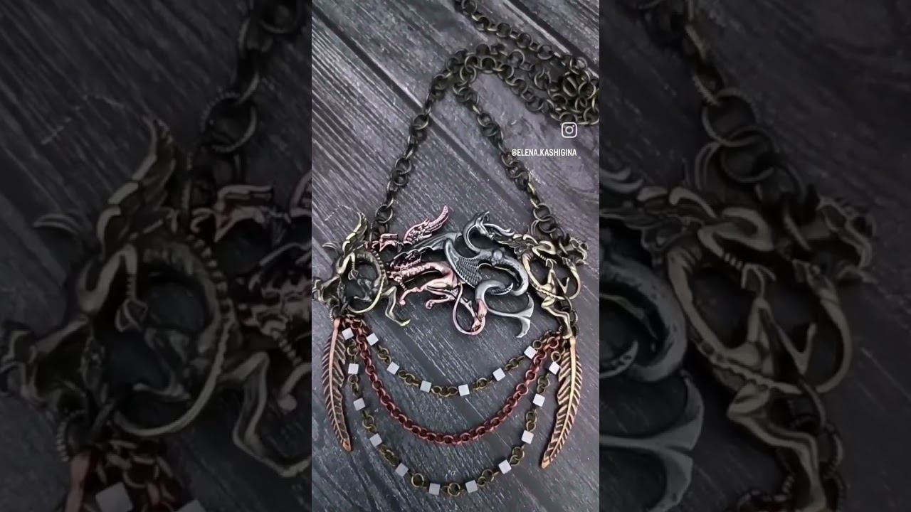 Переделка для Натальи из города Каменск Уральский. Колье " Дух дракона" смотреть онлайн