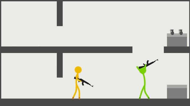 Green vs. Yellow - Stickman Animations смотреть онлайн