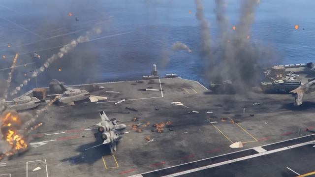 Israeli Aircraft Carrier was Destroyed by Irani Fighter Jets | Iran vs Israel - GTA 5 смотреть онлайн