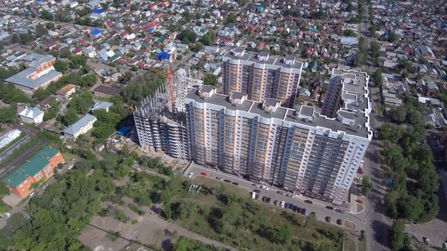 Аэросъемка жилого комплекса «Green House» смотреть онлайн