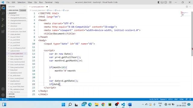how to set date in input type date value in javascript смотреть онлайн