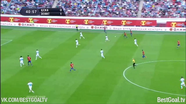 ЦСКА 0:1 Зенит. Обзор матча и видео голов смотреть онлайн