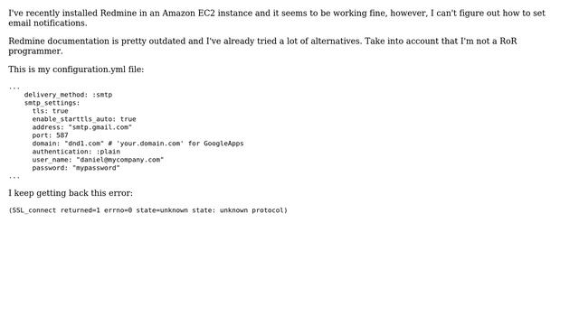 DevOps & SysAdmins: Redmine: Unable to get gmail email notification to work смотреть онлайн