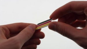 Эмблема универсальная флаг Германии маленькая 40x15 мм