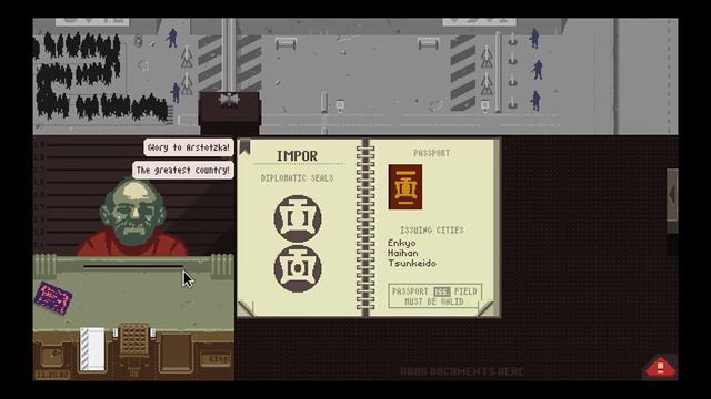 Playing Papers Please because Roblox is currently down. смотреть онлайн