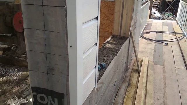 заливка пенополистиролбетоном в опалубку