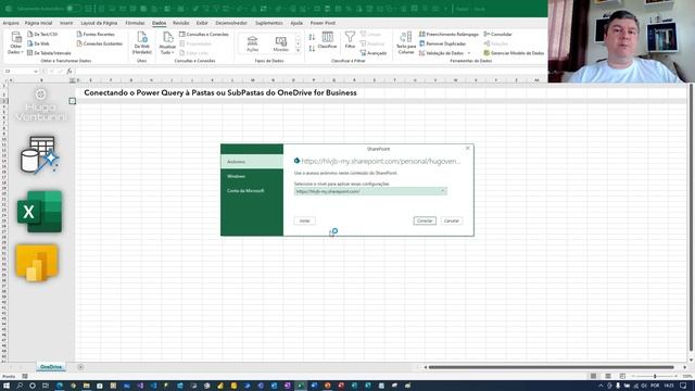 Conectando o Power BI ou o Excel em uma pasta do OneDrive for Business, online, direto pela WEB. смотреть онлайн