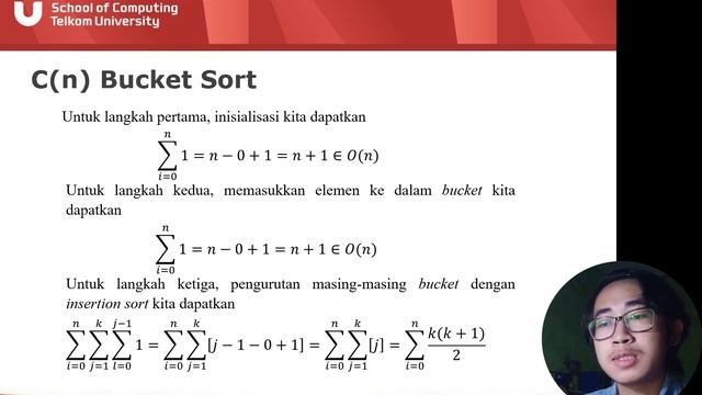 [IF-43-05] Analisis Kompleksitas Algoritma Bucket Sort dan Bubble Sort смотреть онлайн