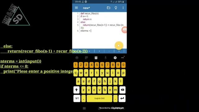 python3 6th project Solution for sololearn FIBBONACCI| 6th problem Solution | fibonacci смотреть онлайн