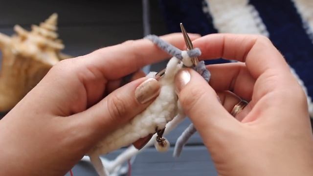 ПЛЮШЕВЫЙ плед МОРЯЦКИЙ из пряжи YarnArt DOLCE смотреть онлайн