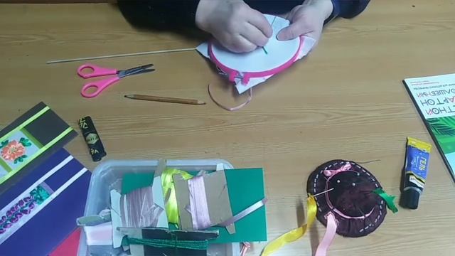 Мастер-класс по изготовлению закладки для книг «Вышивка лентами», пдо Исакова Н.С. смотреть онлайн