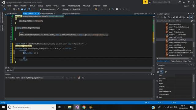 11#: jQuery Datepicker in Asp.Net Mvc Application using Razor View смотреть онлайн