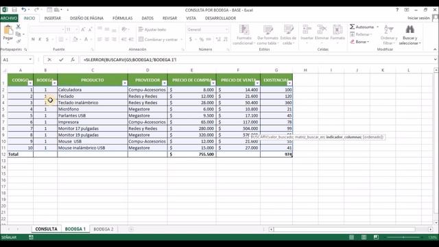 Consulta de datos en Excel con BUSCARV y SI.ERROR | Microsoft Excel смотреть онлайн