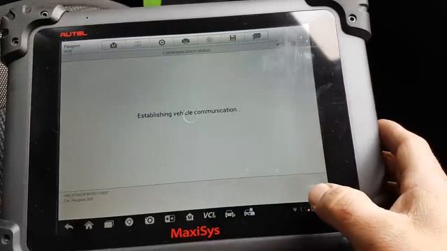 MaxiSys MS908P On A 2008 Peugeot 308 1.6 VTi