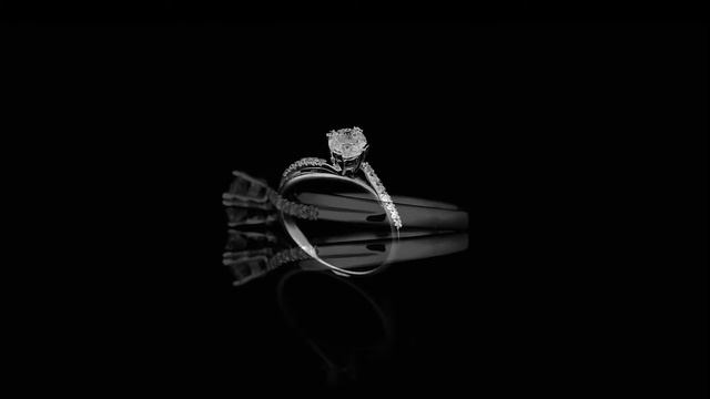 14K White Gold 0.60 ct Stunning Diamond Ring 16 Stones Engagement Jewelry YM2027B смотреть онлайн