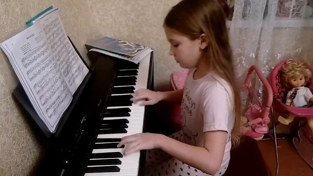 И.С.БАХ МЕНУЭТ (соль мажор) - фортепиано, играет Lera Holodok смотреть онлайн