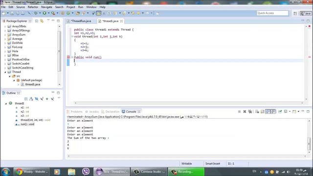 Eclipse - Thread using Java смотреть онлайн