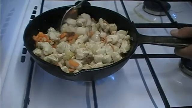 РИС С КУРИЦЕЙ НА СКОВОРОДЕ ЗА 35 МИНУТ. Как приготовить курицу с рисом. смотреть онлайн