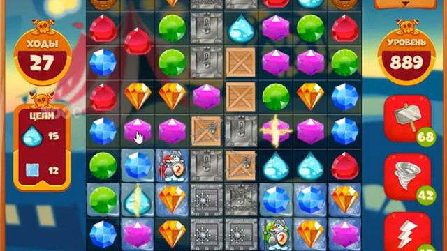 889 уровень в игре Сокровища Пиратов. (устаревший) смотреть онлайн