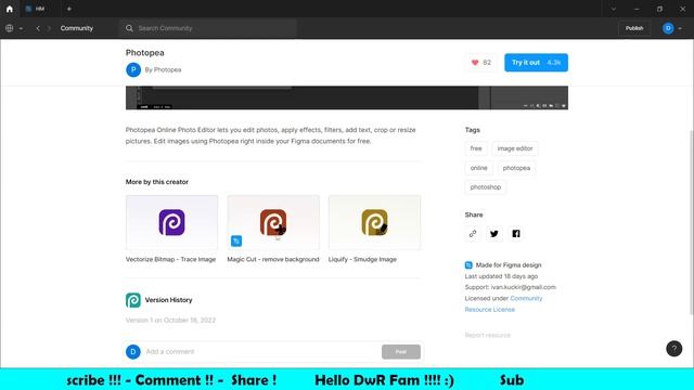 New Plugin - Photopea ? - In Figma - Photoshop all in Figma ❤️ смотреть онлайн