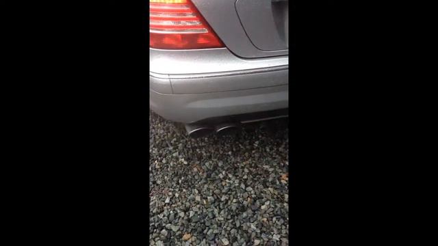 Mercedes Benz CL 55 AMG exhaust смотреть онлайн