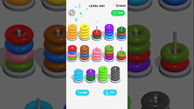 Color Hoop Stack - Level 441 смотреть онлайн