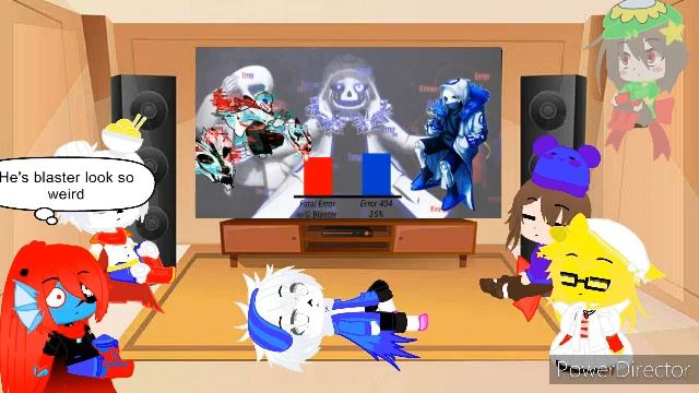 Undertale react to Error,Fatal Error And Error 404 Sans P. Level смотреть онлайн