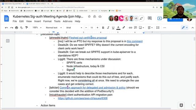 Kubernetes SIG Auth 2021-08-04 смотреть онлайн