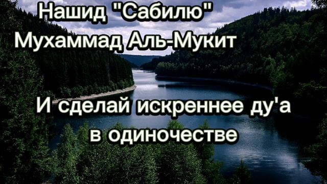 Мухаммад Аль-Мукит Нашид "Сабилю" перевод. смотреть онлайн