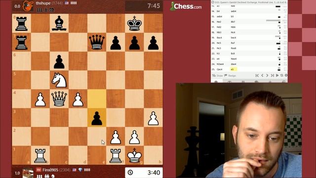 Standard Chess #273: Game 2 vs. Tom (Queen's Gambit Declined) смотреть онлайн