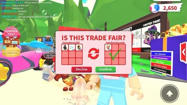 Win fair or lose trade? W/F/L? #adopt me #roblox смотреть онлайн