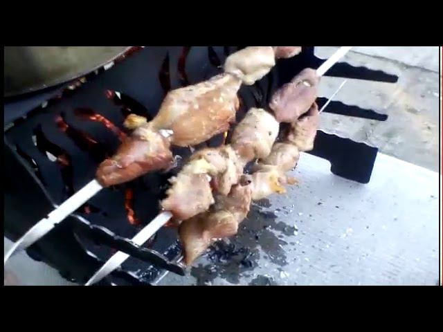 Видеообзор на вертикальную печь-мангал складную "Mini-походная" смотреть онлайн