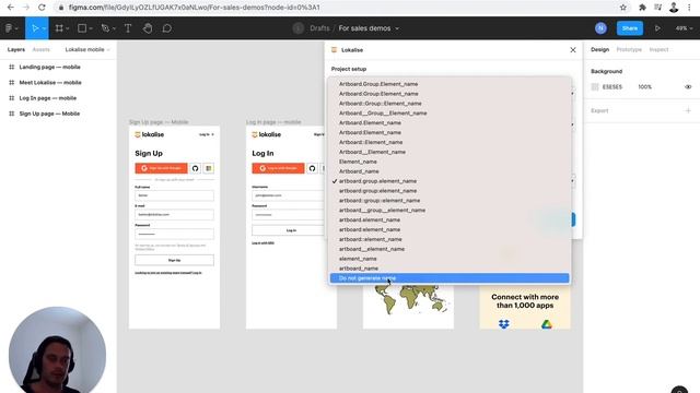 Step 3 - Connect your design to Lokalise Project смотреть онлайн