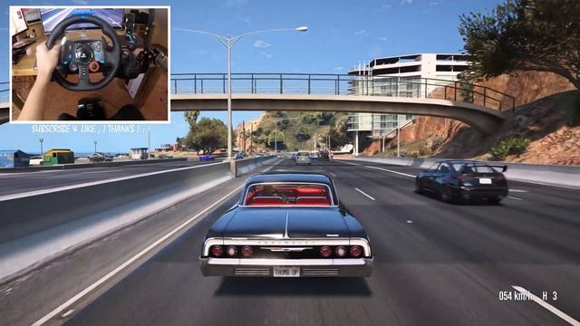 1964 Chevrolet Impala SS - GTA V | Logitech G29 ? When GTA VI ? Who waiting? REVIEW смотреть онлайн