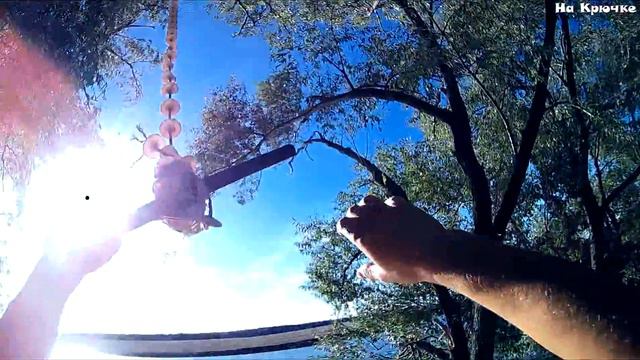 Вечерний карась на закидушки.Катаюсь на тарзанке!!! смотреть онлайн