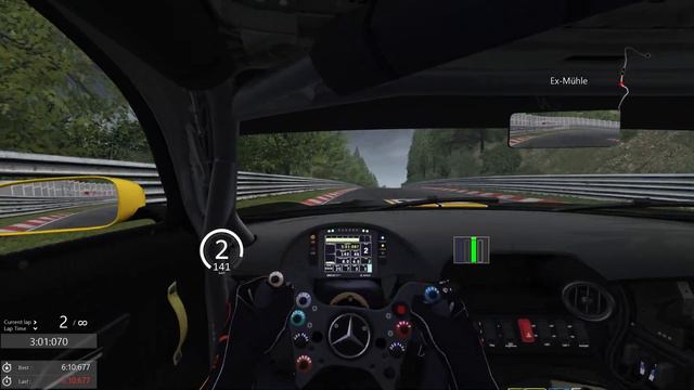 Mercedes-Benz AMG GT3 - Nordschleife Tourist 6:09:460 - Assetto Corsa смотреть онлайн